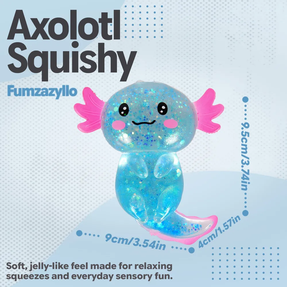 Blue Axolotl Squishy Squeeze Toy 1