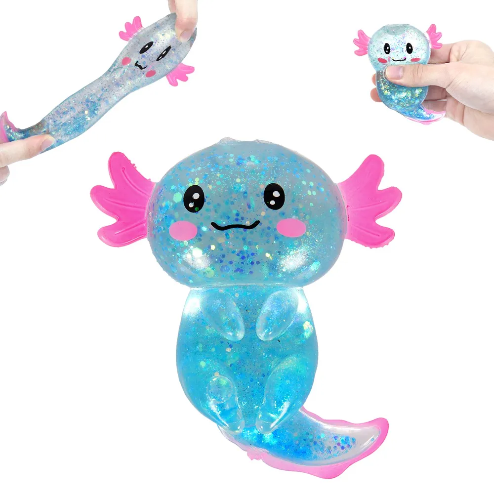 Blue Axolotl Squishy Squeeze Toy