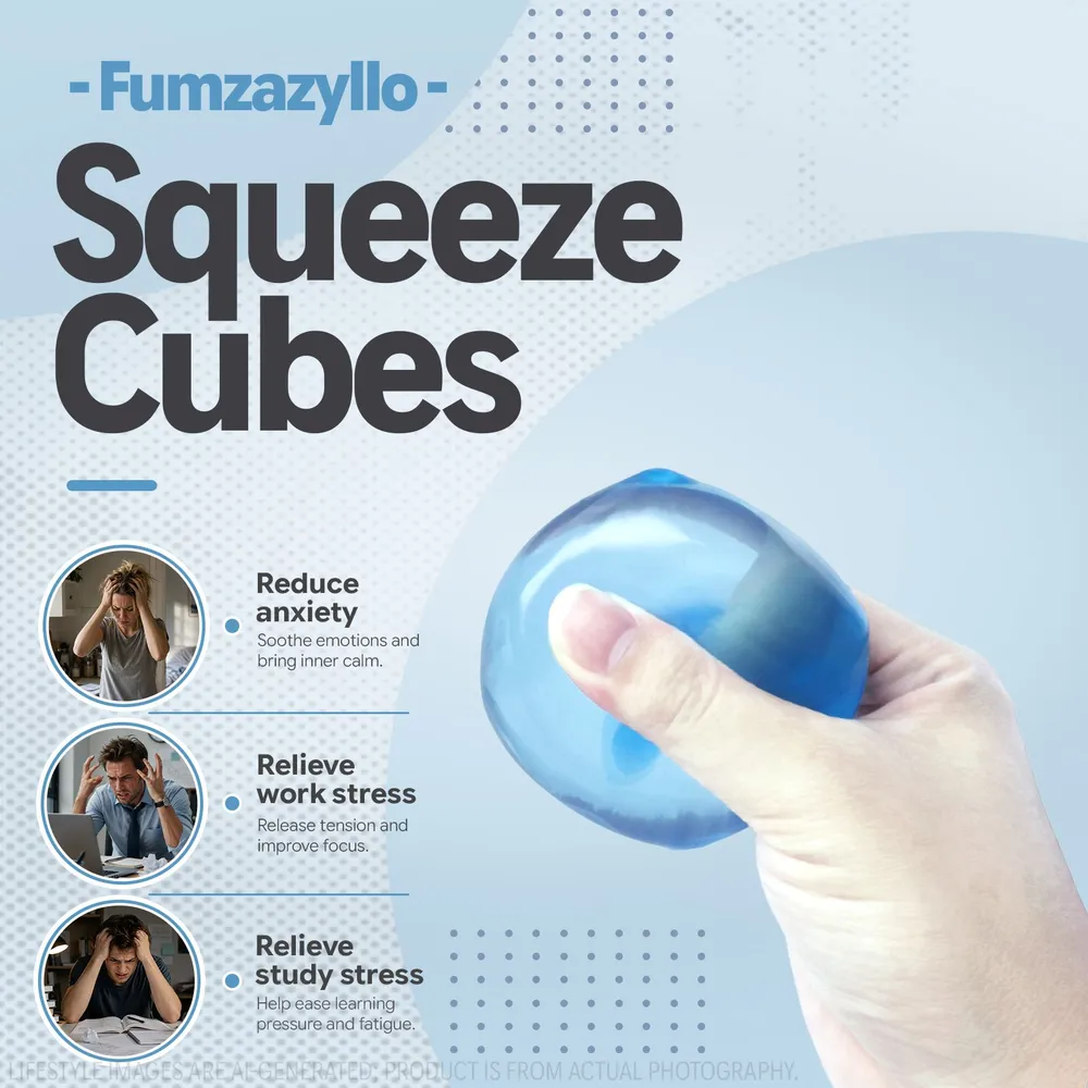 Squishy Cube Squeeze Toy, 1Pcs 2