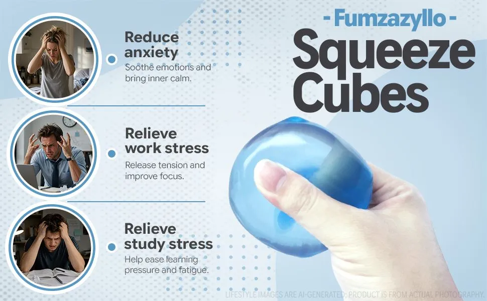 Squishy Cube Squeeze Toy, 1Pcs detail 2