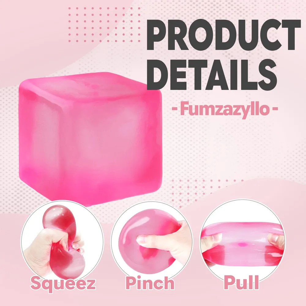 Squishy Squeeze Toy, 1Pc Fidget Cube Stress Ball 3
