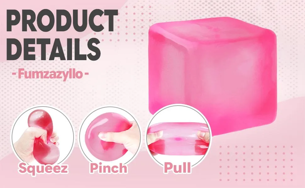 Squishy Squeeze Toy, 1Pc Fidget Cube Stress Ball detail 3