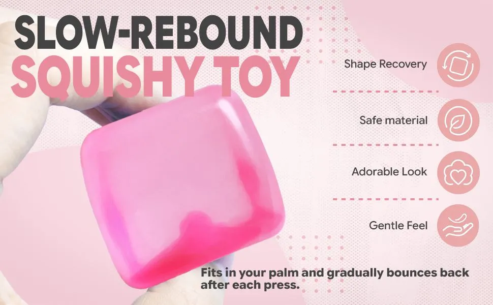Squishy Squeeze Toy, 1Pc Fidget Cube Stress Ball detail 4