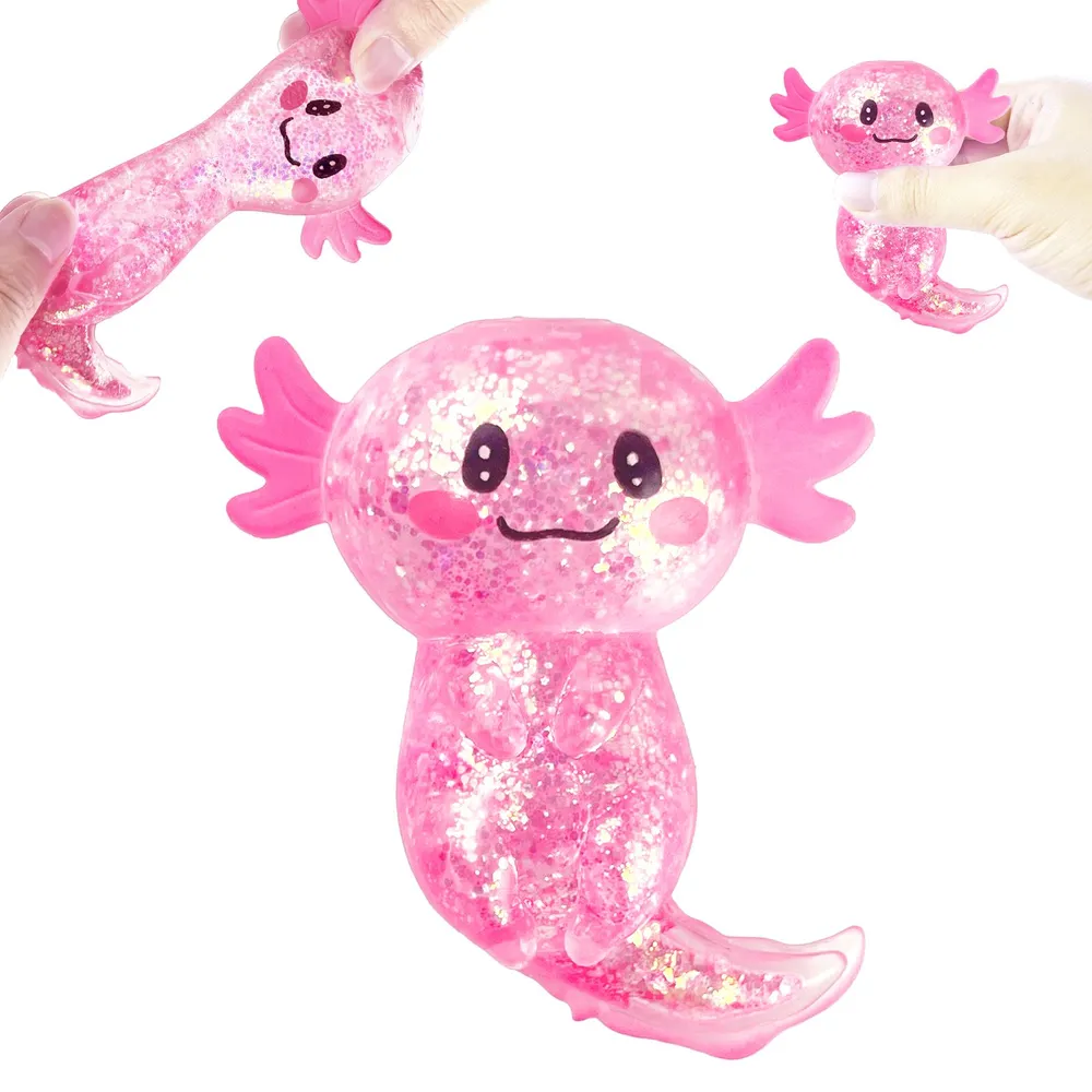 Pink Axolotl Squishy Toy, 1Pcs