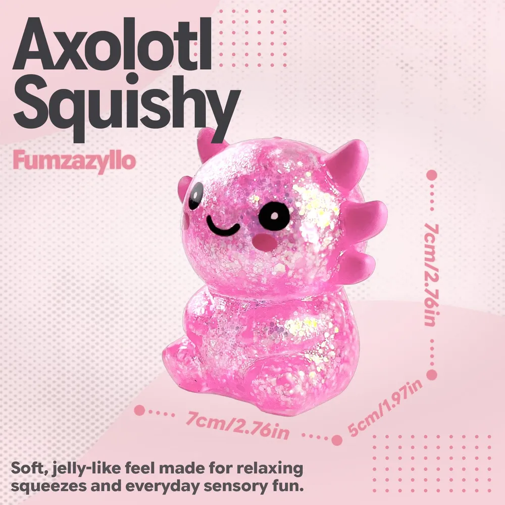 Pink Salamander Squishy Toy, 1Pc 1