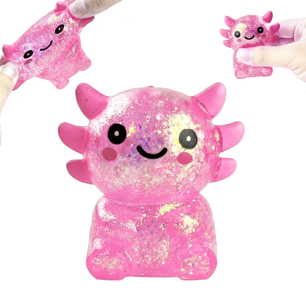 Pink Salamander Squishy Toy, 1Pc